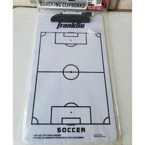 Franklin Soccer Coaching Clipboard Dry-Erase Clipboard with Marker NEW 15.75x9"